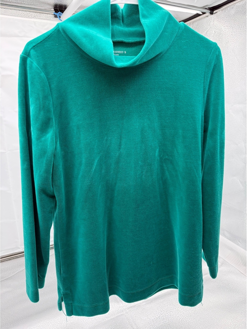 Appleseed's Women's Medium Teal Green Long Sleeve Pullover Top